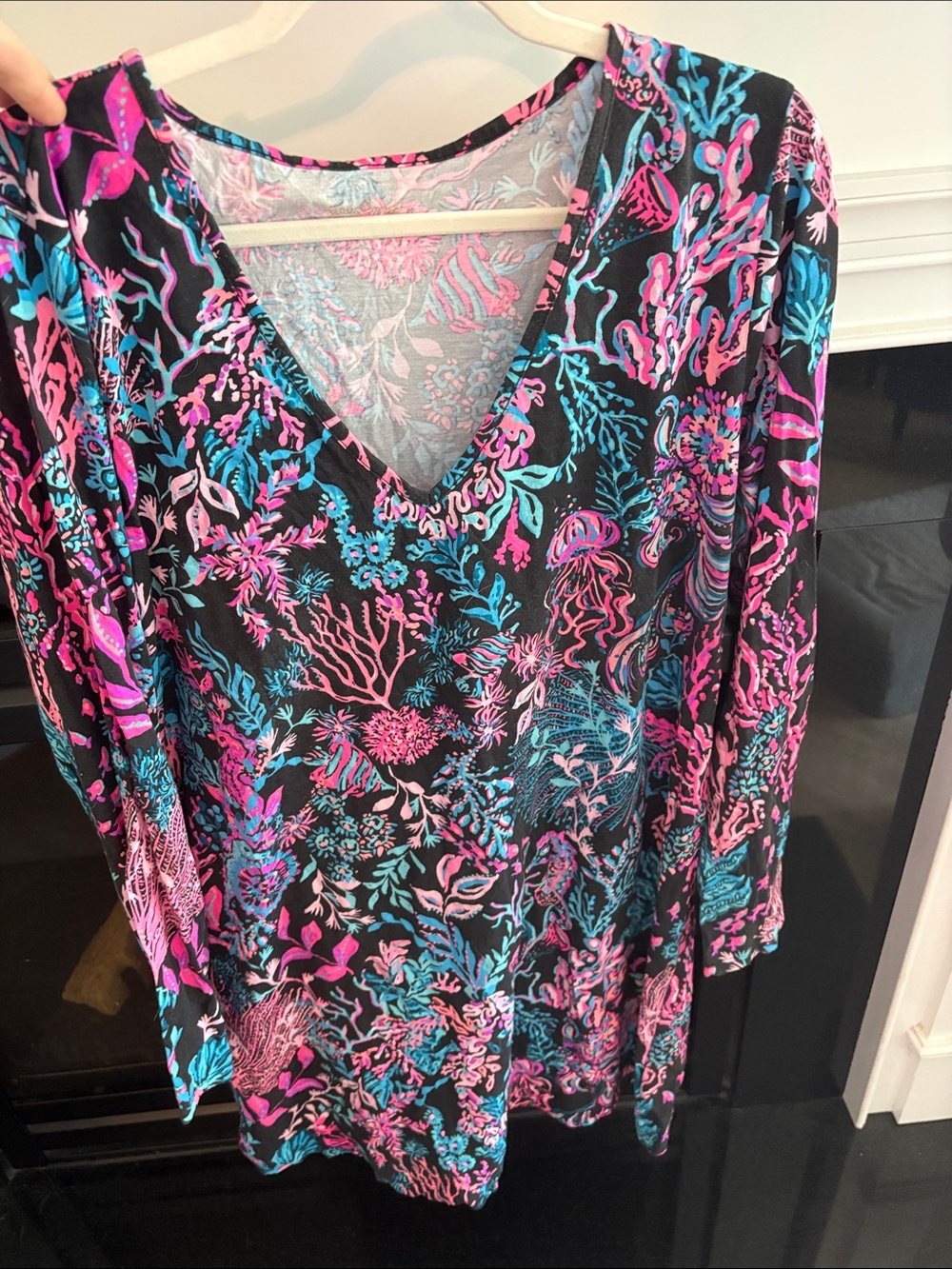 Lilly Pulitzer Long Sleeve Etta Dress “Twilight Coral”